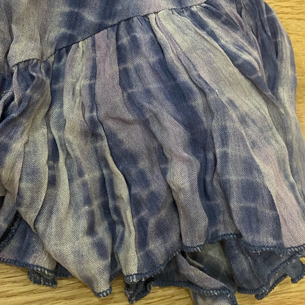 Adella NEW with tags Free People blue combo Strappy tie dye sundress small - Picture 5 of 14